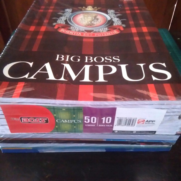 

BUKU TULIS SIDU 50 LEMBAR BIG BOSS CAMPUS PER PAK ISI 10 PCS