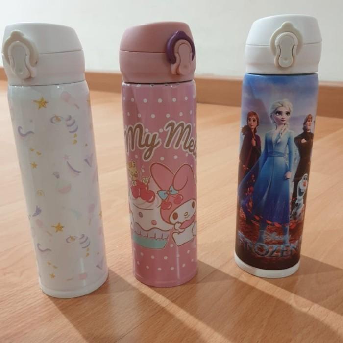 Tumbler/ Botol Stainless / Termos Melody Unicorn Frozen Elsa