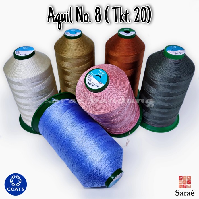 

COATS AQUIL NO 8 - TKT 020/BENANG NYLON (ECERAN)