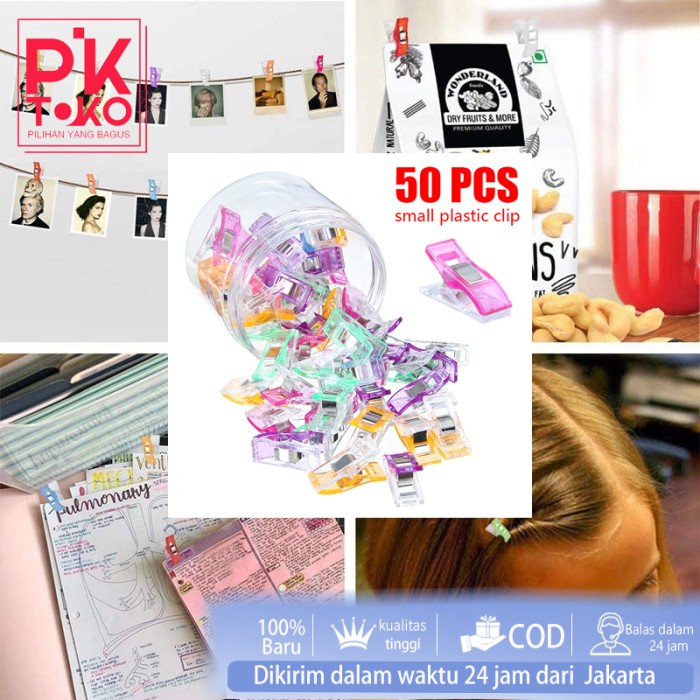 

50PCS MENJAHIT DENGAN EDGE PENJEPIT POSISI DAN PLASTIC SEWING KLIP
