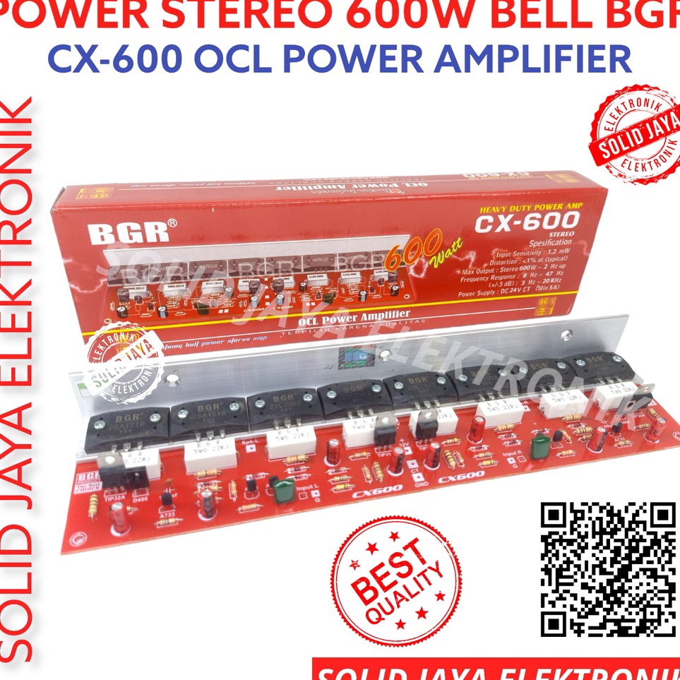 Ready POWER STEREO 600W OCL CX600 AMPLIFIER AMPLI SOUND 600 WATT W OCL POWER AMPLIFIER SANKEN 2 CX 600 CX-600 BELL BGR t Special Edition ♫.