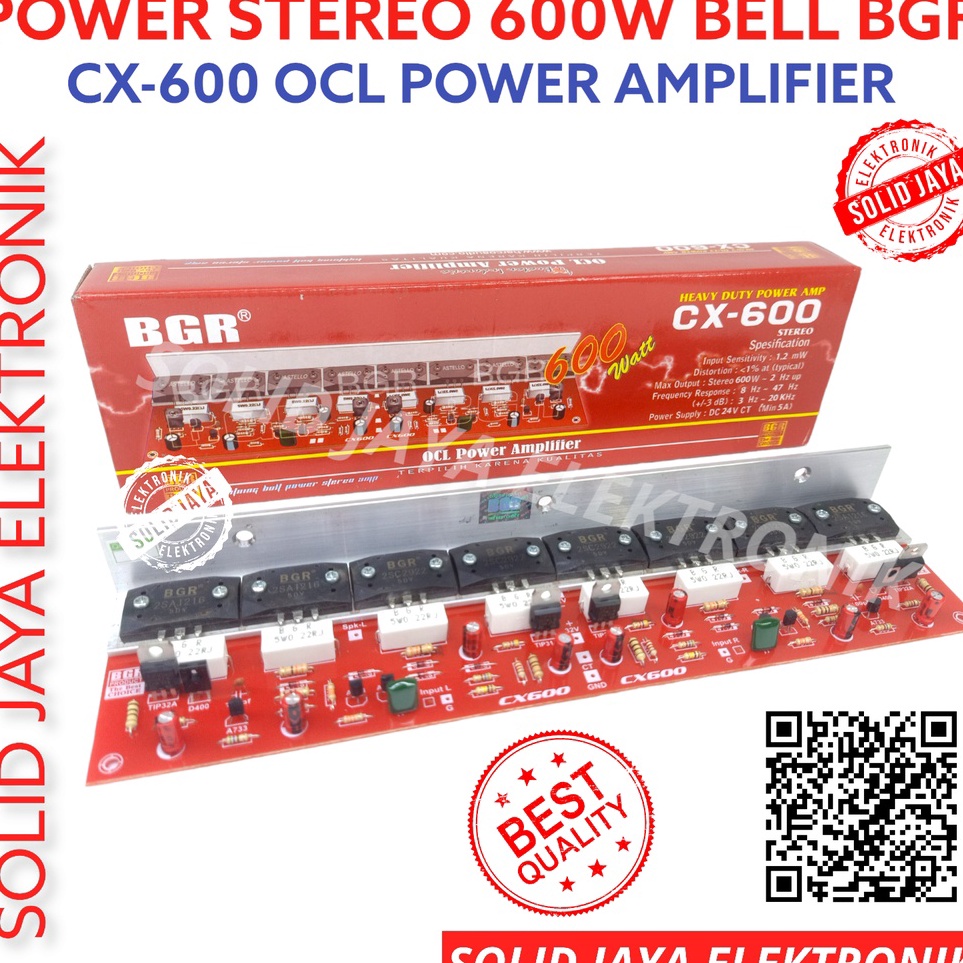 ➹ POWER STEREO 600W OCL CX600 AMPLIFIER AMPLI SOUND 600 WATT W OCL POWER AMPLIFIER SANKEN 2 CX 600 C