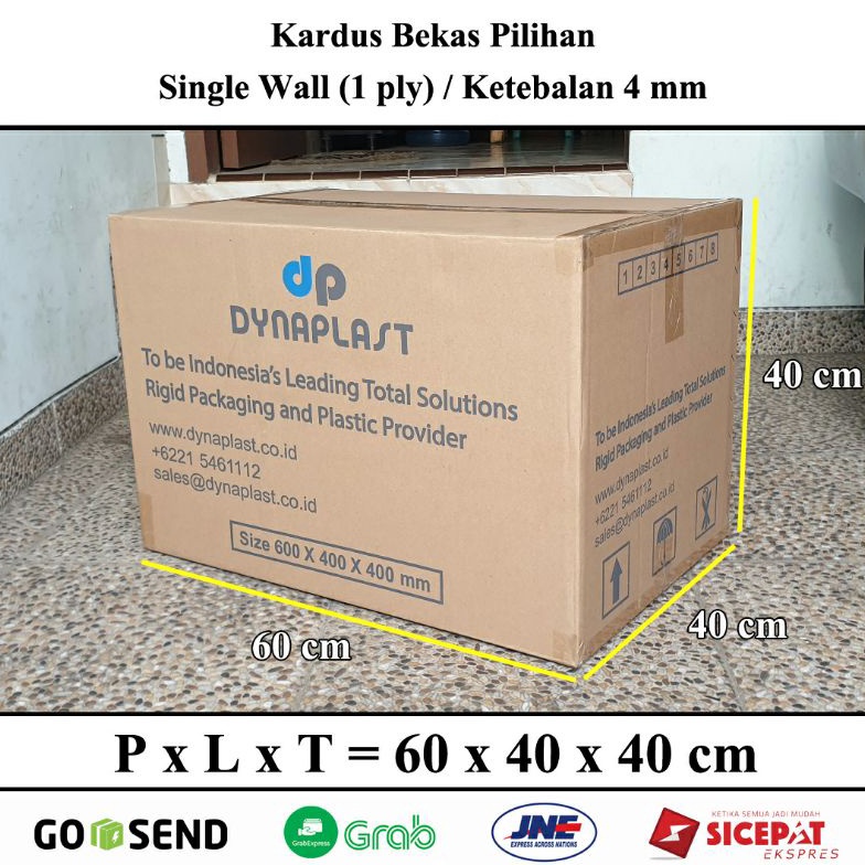 

➮Ready❀ Kardus Bekas / Ukuran Besar PxLxT = 60x40x40 cm / Prasetya Box T61 ✰