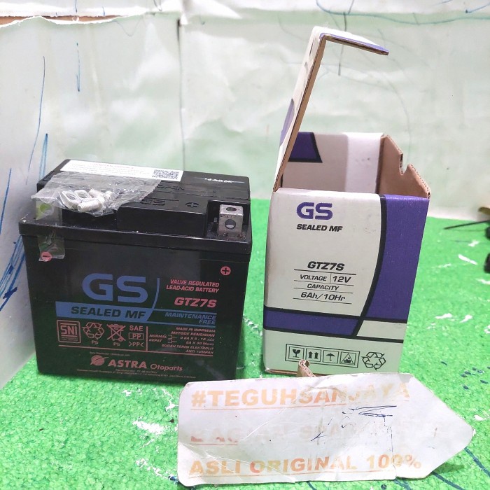 Aki Accu Kering GTZ7S Vario 125 150 Satria Fu 150 GS ASTRA , SEALED MF terlaris