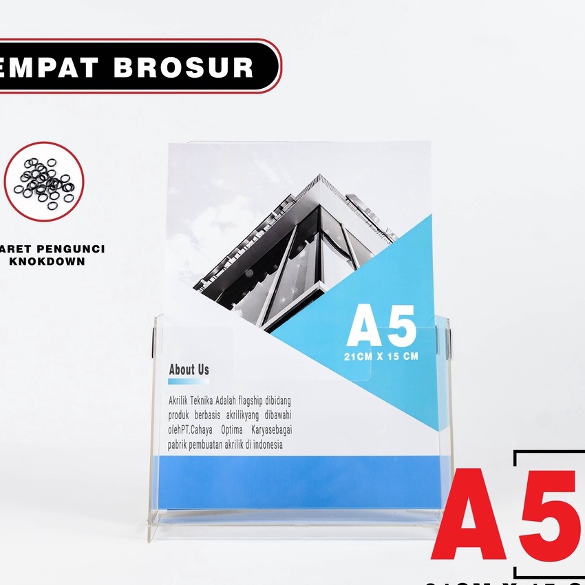 

[㊖ P㊠SP> RAK / TEMPAT BROSUR / TEMPAT DISPLAY BROSUR AKRILIK DISPLAY UKURAN A5/ top.prooduk.!