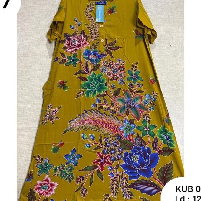 [S.P➤7☀) Batik Kencana ungu Terbaru Label Biru original Asli Terbaru Daster Cantik Wanita Dewasa Model Terlaris Kekinian Busui Ld 120 Cm Pakaian Baju Santai Piyama tidur Wanita Terlaris Katun Rayon Premium Bisa COD terviiral.