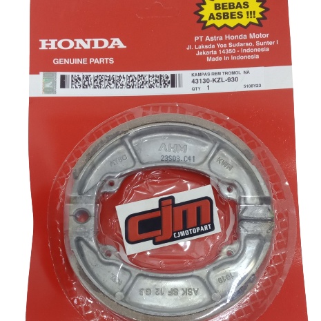 ➶Hnf KAMPAS REM BELAKANG / BRAKE SHOE VARIO BEAT FI KZL MURAH DAN BERKUALITAS ORIGINAL ✿ →