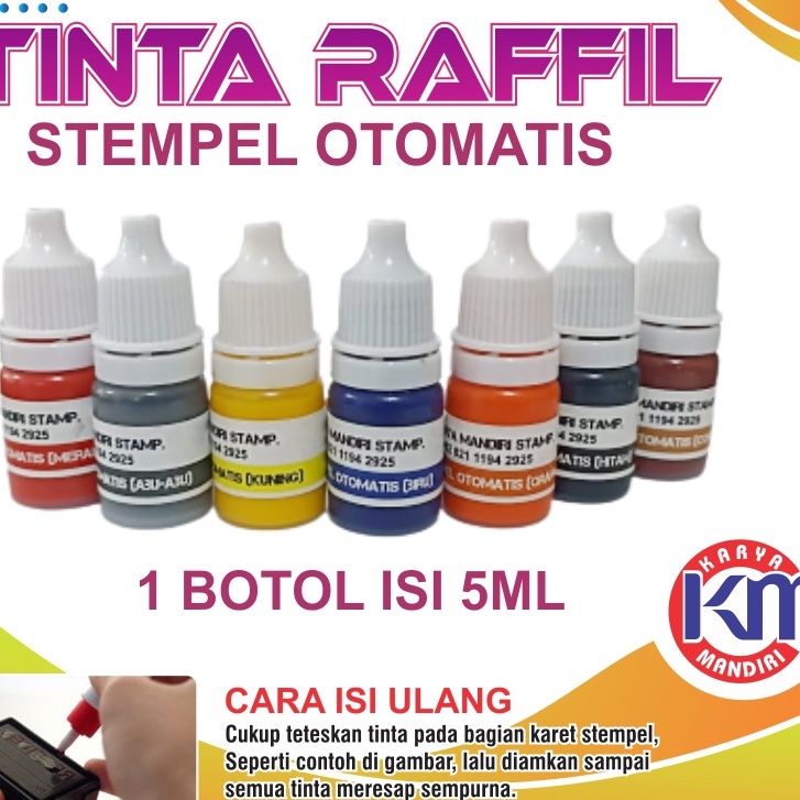 

(☼.M3X♡] tinta stempel otomatis 5ml varian warna terlengkap- top.prooduk..