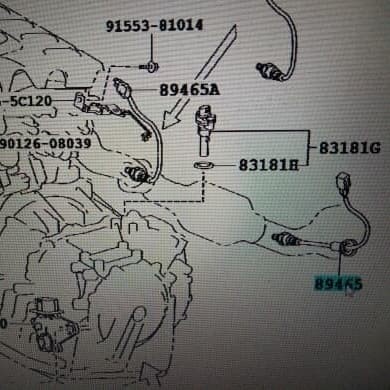 Sensor Oksigen O2 Sensor katalis Yaris New Vios ORIGINAL 89465-52370 terpercaya