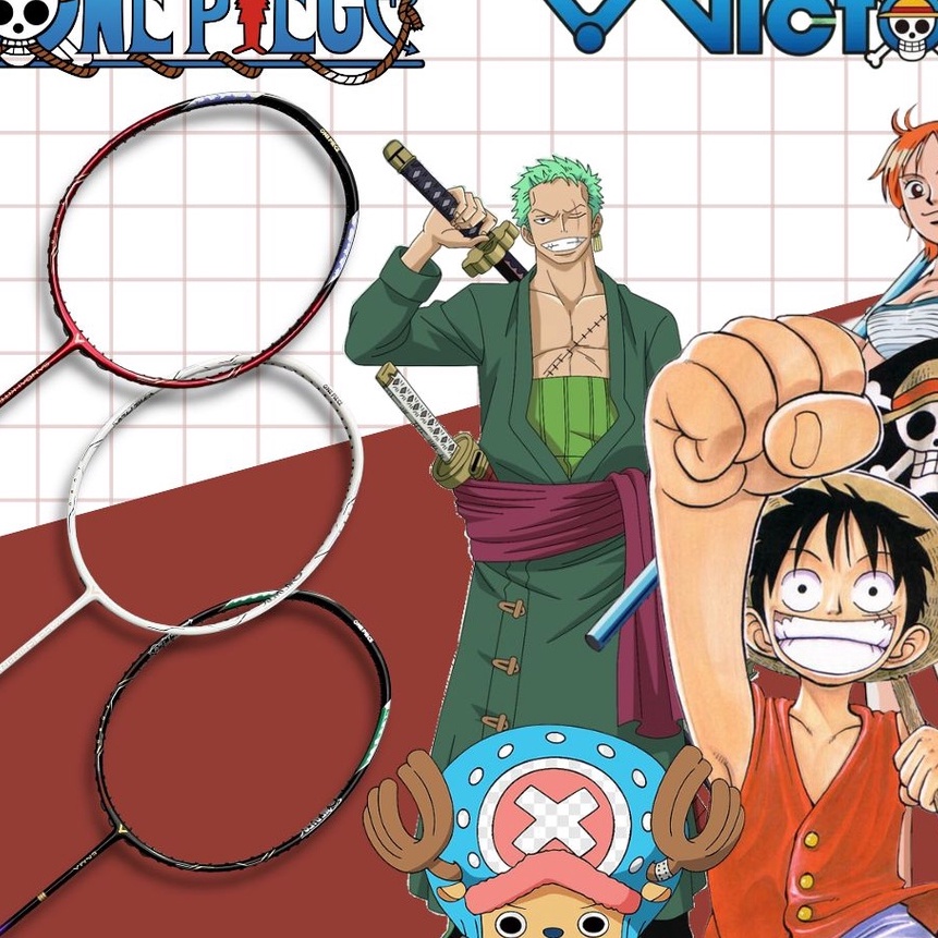 [☎.F12G✪] Raket Badminton Victor One Piece Enma / Wado Ichimonji / Sandai Kitetsu- baanyak diminati.