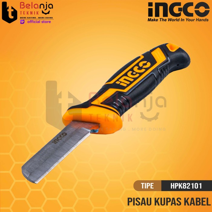 

Ingco Cable Stripping Knife Straight 8 Inch Tang Kupas Kabel HPK82101 keren