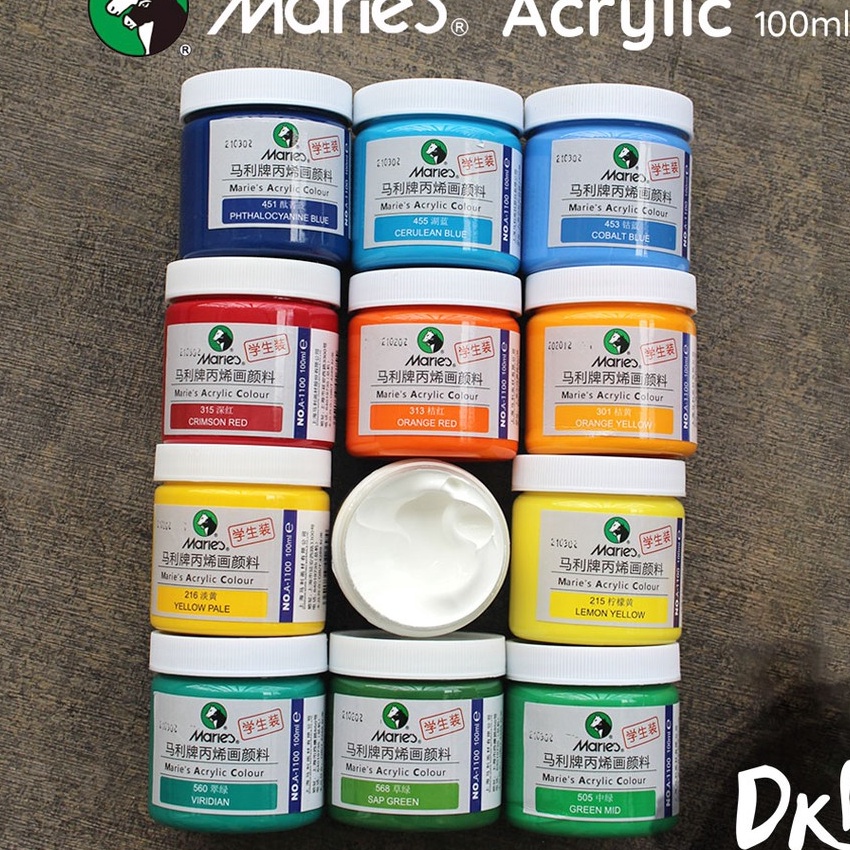 

[E0Y ✮✮) Maries Acrylic Paint / Cat Akrilik Maries 100ml 100 ml / viraal.