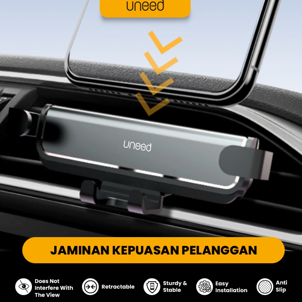 ・PgC UNEED CAR HOLDER AIR VENT MOUNT GRAVITY PHONE HOLDER - UPH301 u Produk Terkini ❅.