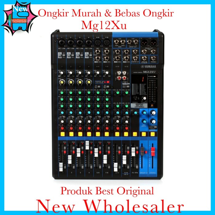 Mixer Audio Yamaha Mg12Xu 12 Channel Efek Terbaru Lebih Bagus Mg 12 Xu