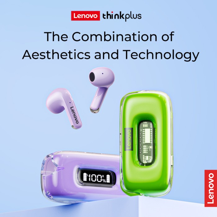 LENOVO THINKPLUS X15II TWS TRUE WIRELESS BLUETOOTH WATERPROOF WITH LED
