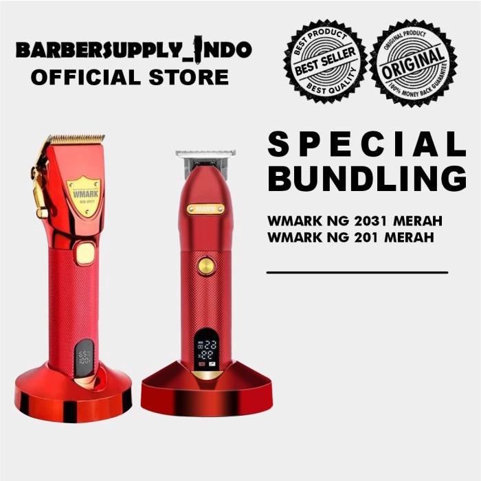 WMARK 2031 ORIGINAL CLIPPER CORDLESS MESIN ALAT CUKUR RAMBUT ORI