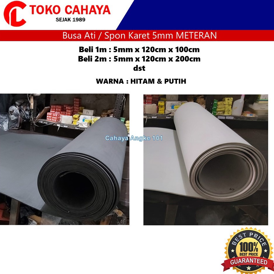 CR Busa Ati Eva Spon Ati 5mm Meteran Hitam Putih ✷ ✶