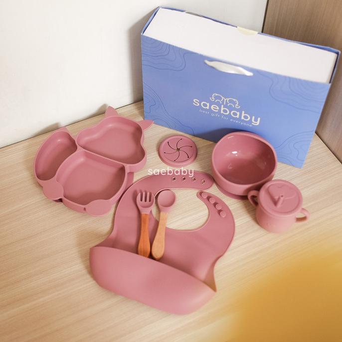 

SAE - Hampers Bayi Feeding Set Silicone, Kado Lahiran Bayi