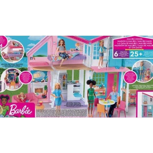 Rumah Barbie Malibu House Playset Original Barbie House Ok