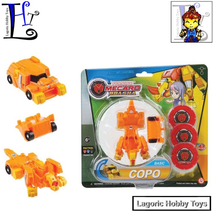 FLASH SALE MECARD BBASHA TURNING COPO PASHA MECARD ORIGINAL MAINAN FIGURE TERLARIS