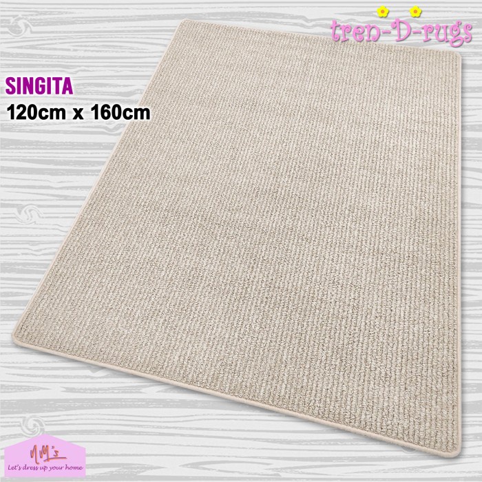 Bestseller Karpet Permadani Salur Ruang Tamu Minimalis Polos Kamar Tidur 120X160