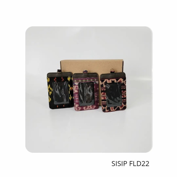 

Bestseller Lanyard Card Holder Sisip Tenun Ntt Full Imitasi Cokelat Fl22