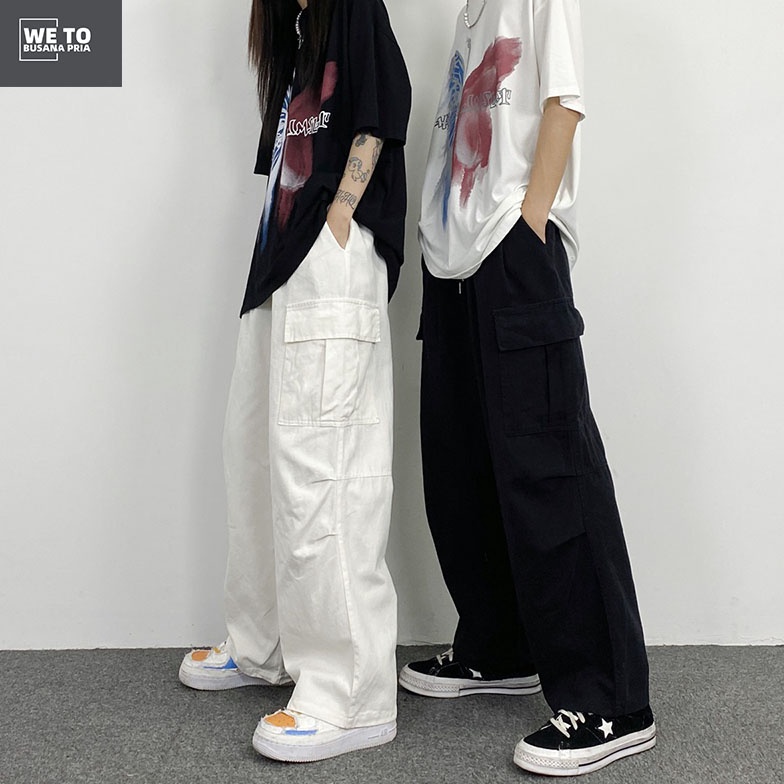 Model Keren.. celana cargo panjang pria celana longgar pria celana cargo cowok celana cargo joger pa