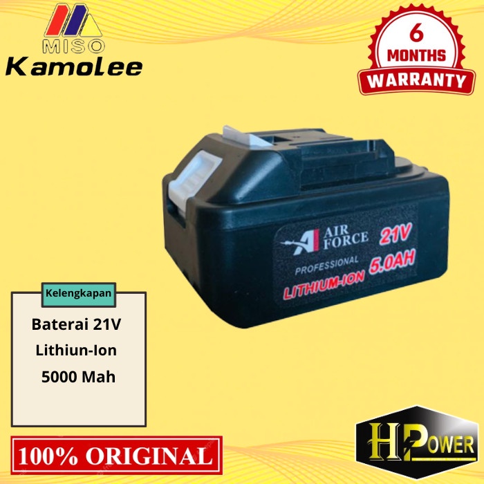 BATTERY 21 VOLT 5.0 AH - AIR FORCE - BATTERY CORDLESS MACHINE - LXT