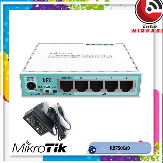 ➢❈ MikroTik hEX RB750Gr3 | RB750 Gr3 | RB 750 Gr3 Baru
