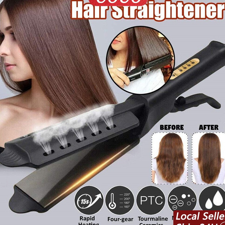 Paling Popular Catok BAILU EGRET Ion Flat Iron Rebonding Smoothing Salon Ionic Flat Iron Hair Straig