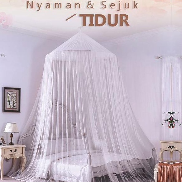 ✌Cvn [KD]-609 vqv50 C2-Kelambu Besar Jumbo/Kelambu Gantung/Kelambu Anti Nyamuk - Putih$ z Produk Ter