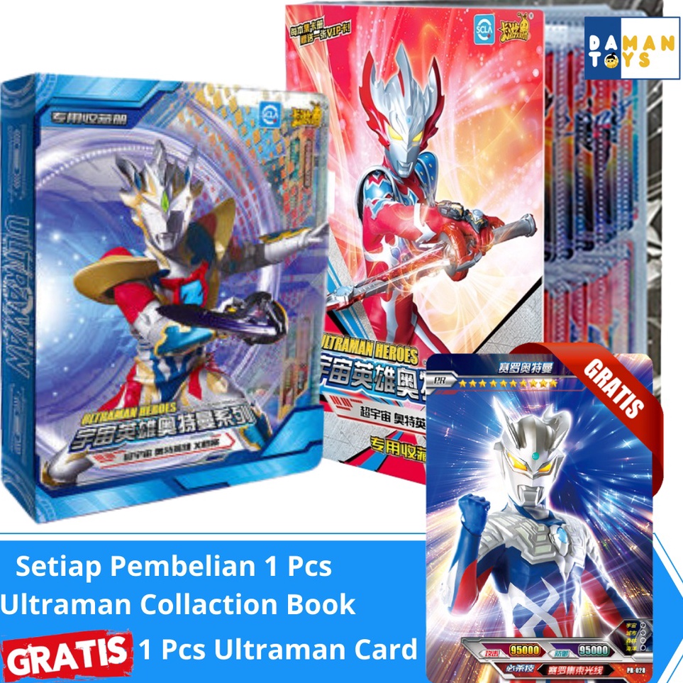 ♚Vci Album Kartu Ultraman Zero/Buku Kolesksi Mainan Kartu Ultraman Z Original Tsuburaya k Kualitas P