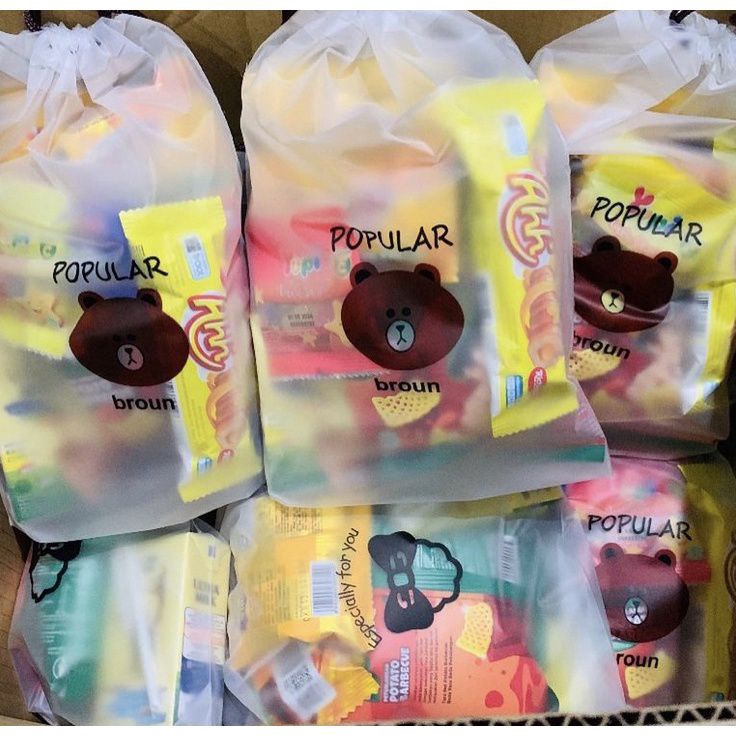 

NSMS2866 Snack Ulang Tahun Anak Kemasan Pouch Bingkisan ulang tahun Anak Hampers Ultah