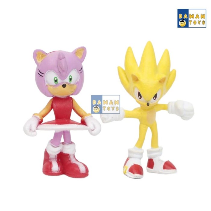 PROMO MAINAN SONIC THE HEDGEHOG 2 FIGURE PAJANGAN SHADOW THE HEDGEHOG TOPPER TERMURAH