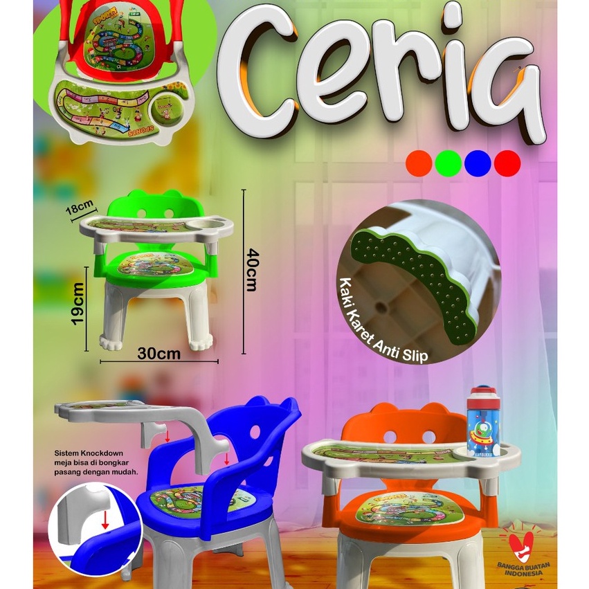 GROSIR Meja Kursi Ceria Kursi Makan Bayi/Kursi Meja Makan Anak/Kursi Ceria Meja Kursi Tabitha 
