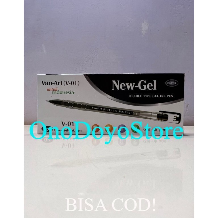 

COD Ballpoint new gel Van-Art (Hitam) (1 pack). bolpen/bollpen/bollpoint ➞Bestseller
