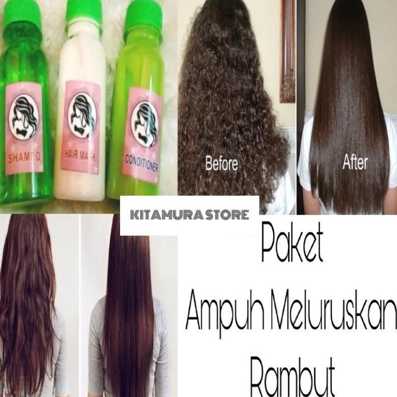 BFRM4680  SHAMPO PELURUS RAMBUT 3 IN 1 PERAWATAN RAMBUT PRIA DAN WANITA SAMPO REBONDING SAMPO SMOOTH
