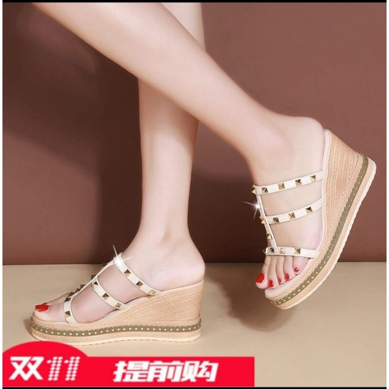 Sandal Wedges Wanita Wedges Import Wedges Emory Sofia Sendal Hak Wanita Hells Wanita Sandal Andin Sa