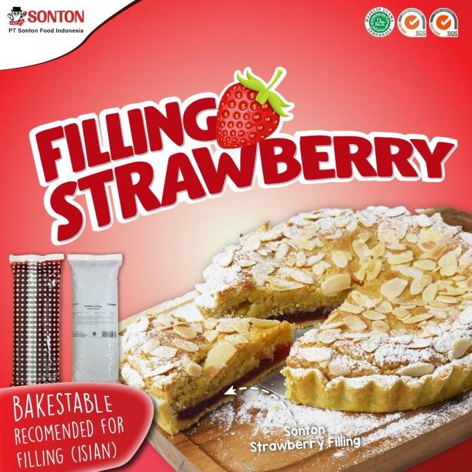 

Sonton Strawberry / Filling / Isian Kue / Selai Roti 1 Kg