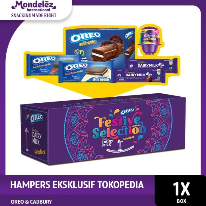 

Mondelez Hampers Snack Biskuit Coklat - Oreo Cadbury - Paket Hadiah