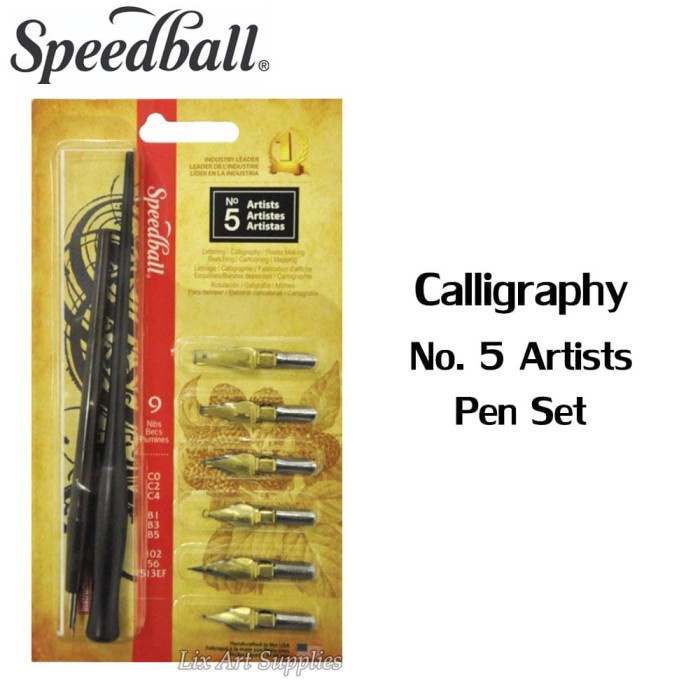 

Bestseller Speedball Calligraphy No. 5 Artists Pen Set