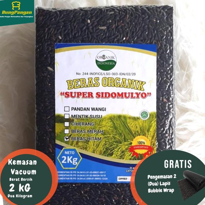 

2Kg Beras Hitam Organik Premium Super Sidomulyo Bersertifikat