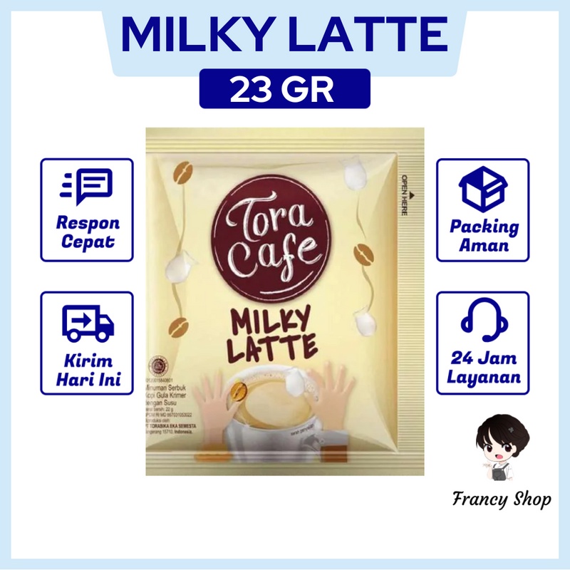 

Kopi Instan Sachet Tora Cafe Milky Latte 23 gr