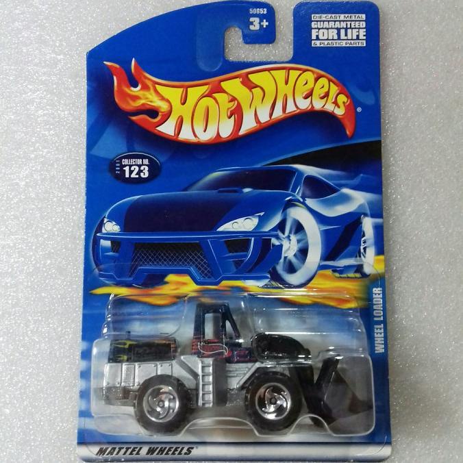 Hot Wheels Wheel Loader. Blue US Card Tahun 2000. Full Besi. Heavy Eq