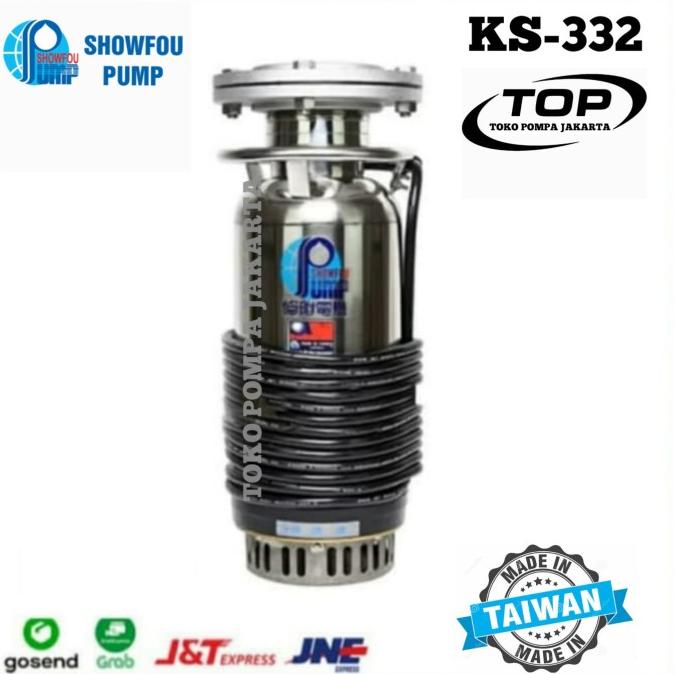Mesin Pompa Air Showfou Ks-332 3Hp 380V Pompa Celup Showfou Stainless