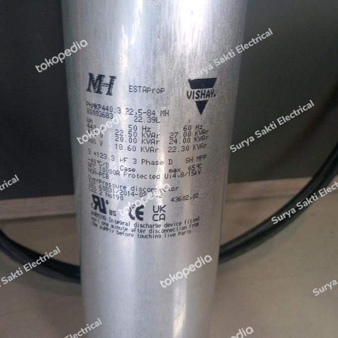 Sale Terbatas Capacitor Esta Vishay 20Kvar Kapasitor Bank 20 Kvar