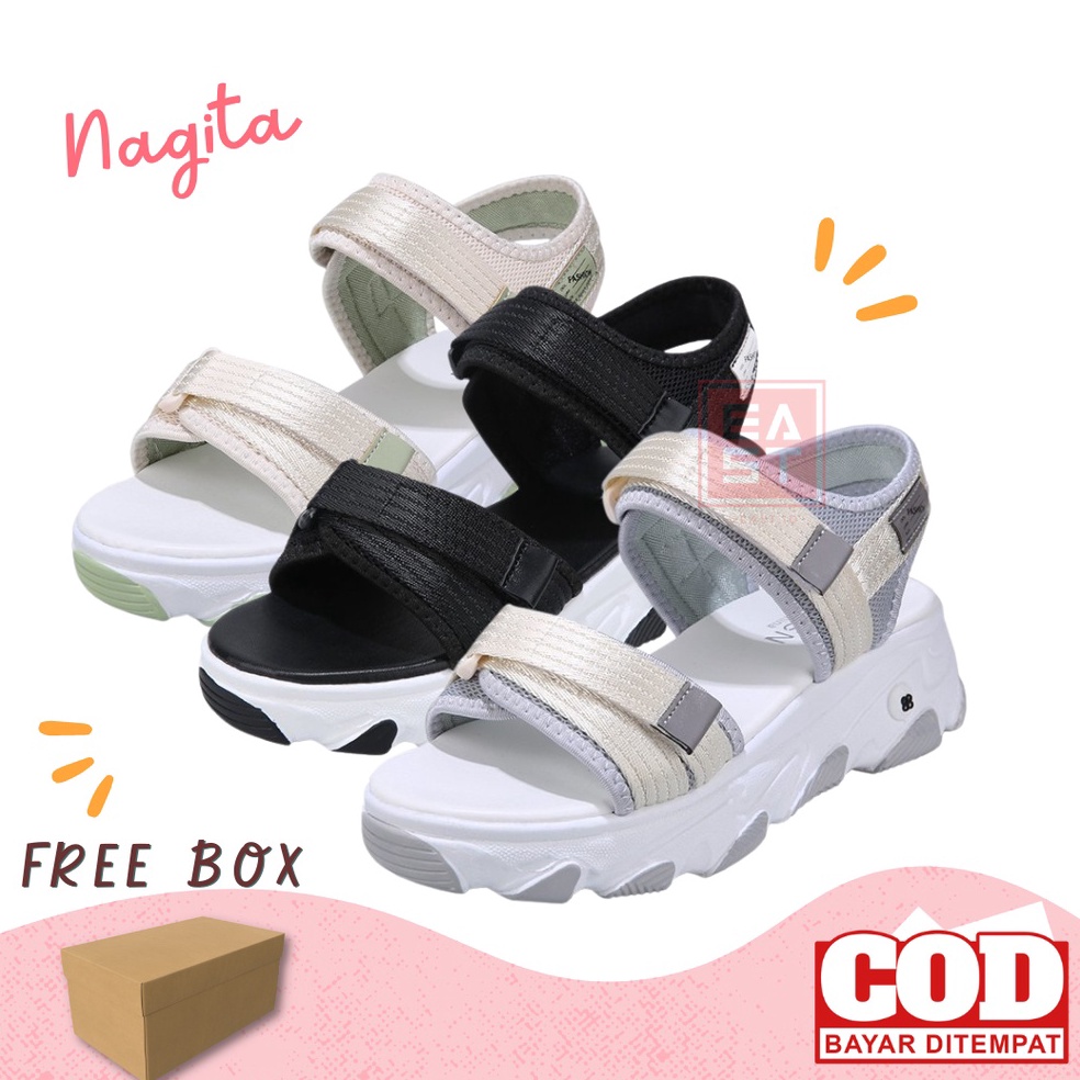 99 Nagita Wedges Sandal Tali Wanita korea 57