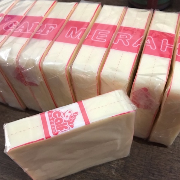 

Best Product Keju Cheddar Calf Merah Potongan !!-