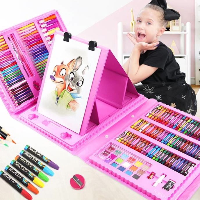 

(R☎S ➤14) Crayon Set 208pcs / Crayon Mewarnai 208pcs & 150pcs Warna / Art Set Pensil Krayon Warna Alat Menggambar atau Mewarnai/ berkualitas!