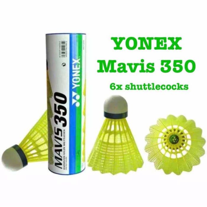 Yonex Mavis 6Pcs Kok Bulutangkis Bahan Nilon 350